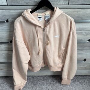 Levi full zip hoodie super cozy Large cropped